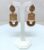Magenta Leaf Design Stud Jhumka Earrings For Women and Girls