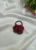 Handmade Knitted and Crochet Maroon rose flower rubber band, hair band, and hair tie for women and girls (Pack of 1)