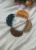Yellow, Brown, and Blue  Medium Size Matte Clutchers/Hair Claw Clips for women and girls (Pack of 4 pcs)