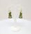 Dark Green Dangles Gold Plated Hoop Jhumkas Earrings with Studded Pearl for Women and Girls