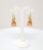 Peach Dangles Gold Plated Hoop Jhumkas Earrings with Studded Pearl for Women and Girls