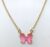 Magenta Butterfly Pendant Necklace for Women & Girls (Pack of 1 pc)