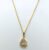 Gold Plated Oval Shape Pendent Necklace for Women & Girls (Pack of 1 pc)