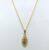 Gold Plated Oval Shape Charm Necklace for Women & Girls (Pack of 1 pc)
