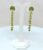 Gold Plated Green Peacock Design Studded Long Drop Layered Earrings Jhumka For Women and Girls