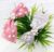 Pink and Silver Pearl Beaded Bow Hairband Headband for Women and Girls (Pack of 2 pcs)