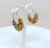 Multicolor Pearl Bead Circular Colourful Hoop Earrings for Women and Girls
