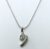 Silver Plated Unique Curve Pendant Necklace with Chain for Women & Girls (Pack of 1 pc)