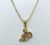 Gold Plated Duck Pendant Necklace with Chain for Women & Girls (Pack of 1 pc)