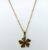 Flower Shape Gold Plated Pendant Necklace with Stud Earrings for Women & Girls (Pack of 1 pc)
