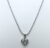 Silver Plated Heart Shape Pendent Necklace with Chain for Women & Girls (Pack of 1 pc)