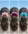 Baby Pink, Sky Blue, and Marron Handmade Knitted and Crochet Scrunchie hair tie for women and girls (Pack of 3)