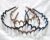 Multicolor Wavy Headbands Zigzag Headbands Skinny Headbands for Girls and Women (Pack of 4 pcs)