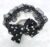 Black Polka Dot Bow Elastic Hairband Headband for Babies Kids Girls (Pack of 1 pc)