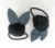 Black Pom Pom Rabbit Bunny Ear Hair Ponytail Rubber Band for Babies Kids Girls (Pack of 2 pcs)