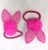 Magenta Pom Pom Rabbit Bunny Ear Hair Ponytail Rubber Band for Babies Kids Girls (Pack of 2 pcs)