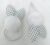 White Pom Pom Rabbit Bunny Ear Hair Ponytail Rubber Band for Babies Kids Girls (Pack of 2 pcs)