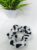 White Polka Dot Satin Silk Scrunchie Hair Ponytail for Kids Girls and Women (Pack of 1 pc)