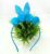 Cyan Pom Pom Rabbit Bunny Ear Hairband Headband for Women and Girls (Pack of 1 pc)