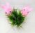 Baby Pink Pom Pom Rabbit Bunny Polka Dot Ear Eye Hairband Headband for Women and Girls (Pack of 1 pc)