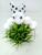White Pom Pom Rabbit Ear & Eye Hairband Headband for Women and Girls (Pack of 1 pc)