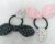 Black, Baby Pink Printed Knot Bow Rubber Bands Hair Ponytail for Kids Girls and Women (Pack of 2 pcs)