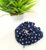 Blue Zip Pocket Polka Dot Scrunchie Hair Ponytail Holder for Kids Girls and Women (Pack of 1 pc)