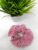 Pink Checked Zip Pocket Scrunchie Hair Ponytail Holder for Kids Girls and Women (Pack of 1 pc)