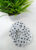 White Zip Pocket Polka Dot Scrunchie Hair Ponytail Holder for Kids Girls and Women (Pack of 1 pc)