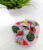 Pink Zip Pocket Printed Scrunchie Hair Ponytail Holder for Kids Girls and Women (Pack of 1 pc)