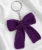 Handmade Crochet Bow Keychain – Cute Aesthetic Bow Keyring for Women & Girls (Pack of 1)