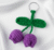 Handmade Knitted and Crochet Tulip keychains, Mini Amigurumi Flower Bag Charm for women and girls (Pack of 1)