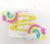 2 pcs Yellow Rainbow Hair Clip For Girls, Kids And Toddlers (Yellow)- Pack of 2 Pcs