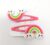 2 pcs Rose Pink Rainbow Hair Clip For Girls, Kids And Toddlers (Rose Pink)- Pack of 2 Pcs