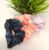 Dark Blue, Peach, Baby Pink Satin Silk Scrunchies Hair Ponytail Holder for Kids Girls and Women (Pack of 3 pcs)