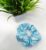 Cyan Satin Silk Scrunchies Hair Ponytail Holder for Kids Girls and Women (Pack of 1 pc)