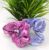 Light Grey, Magenta Satin Silk Scrunchies Hair Ponytail Holder for Kids Girls and Women (Pack of 2 pcs)