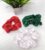 Red, White, Green Satin Silk Scrunchies Hair Ponytail Holder for Kids Girls and Women (Pack of 3 pcs)