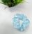 Cyan Satin Silk Scrunchies Hair Ponytail Holder for Kids Girls and Women (Pack of 1 pc)