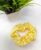 Yellow Satin Silk Scrunchies Hair Ponytail Holder for Kids Girls and Women (Pack of 1 pc)