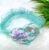 Cyan Sequin Heart Elastic Hairband Headband for Babies Kids Girls (Pack of 1 pc)