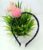 Sequin Mickey Mouse Flamingo Pink Pom Pom Hairband Headband for Women and Girls (Pack of 1 pc)