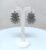 Silver Peacock Shaped Metal Dangle & Drop Earrings For Women and Girls