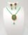 Mint Green Moti Imitation Jewellery Set with Earrings for Women