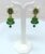 Gold Plated Leaf Design Studded Beaded Drop Earrings Jhumka For Women and Girls (Green, Black, Maroon, White)