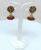 Gold Plated Peacock Design Studded Maroon Beaded Drop Earrings Jhumka For Women and Girls