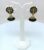 Gold Plated Peacock Design Studded Black Beaded Drop Earrings Jhumka For Women and Girls