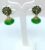 Gold Plated Peacock Design Studded Green Beaded Drop Earrings Jhumka For Women and Girls
