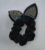 Black Velvet Bunny Ear Knotted Hair Scrunchie Hair Ponytail for Kids Girls and Women (Pack of 1 pc)