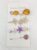 Korean Style Yellow, Lavender Pearl Bead Barrettes Women’s Hairpin (4 Clips) Hair Accessories (Pack of 1 Card)